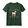 Bedlington Terrier La Vita è Meglio con il Mio Cane - Cute Pet Mom Maglietta per Amanti dei Cani - Regalo Perfetto per Natale o Compleanni
