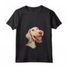 Donna Bedlington Terrier Cartoon Artwork Maglietta con Collo a V - Il miglior compagno peloso - Leggera e Divertente