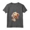 Donna Bedlington Terrier Cartoon Artwork Maglietta con Collo a V - Il miglior compagno peloso - Leggera e Divertente