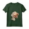 Donna Bedlington Terrier Cartoon Artwork Maglietta con Collo a V - Il miglior compagno peloso - Leggera e Divertente