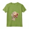 Donna Bedlington Terrier Cartoon Artwork Maglietta con Collo a V - Il miglior compagno peloso - Leggera e Divertente