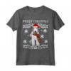 Buon Natale Bedlington Terrier Ugly Christmas Maglietta - Regalo Divertente per Amanti dei Cani - Merry Christmas Ornament Xmas Santa