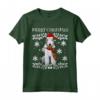 Buon Natale Bedlington Terrier Ugly Christmas Maglietta - Regalo Divertente per Amanti dei Cani - Merry Christmas Ornament Xmas Santa