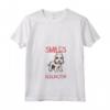 Donna Runner e Bedlington Terrier Maglietta con Collo a V - Miles of Smiles - Ideale per amanti dei cani e appassionati di corsa