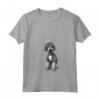Donna Bedlington Terrier Maglietta con Collo a V - Design Carino per Amanti dei Cani - Acquista Maglietta Online