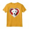 Cuore Carino con Cucciolo Bedlington Terrier - Maglietta per Amanti dei Cani e Proprietari - Ideale per San Valentino