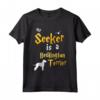 My Seeker is Bedlington Terrier - Maglietta per Proprietari di Bedlington Terrier - Regali Originali per Amanti dei Cani e della Magia