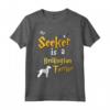 My Seeker is Bedlington Terrier - Maglietta per Proprietari di Bedlington Terrier - Regali Originali per Amanti dei Cani e della Magia