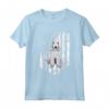 Bandiera Americana Bianco Bedlington Terrier Maglietta - Ideale per festeggiare il 4 Luglio con il tuo amico a quattro zampe