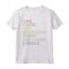 Bedlington Terrier Cane Dog Caffè Vintage Retro Maglietta - I Like Coffee My Bedlington Terrier And Maybe 3 People.. - Ideale per gli Amanti dei Cani e del Caffè