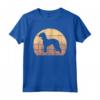 Retrò Tramonto Bedlington Terrier Cane Maglietta - Regalo Unico per Amanti dei Bedlington Terrier