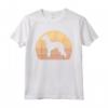 Retrò Tramonto Bedlington Terrier Cane Maglietta - Regalo Unico per Amanti dei Bedlington Terrier