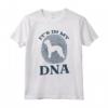Bedlington Terrier DNA I - Maglietta con Impronta Digitale - Regalo Unico per Amanti dei Bedlington Terrier