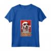 Divertente Bedlington Terrier Natale Cattivo Vintage Maglietta con Collo a V - Regalo per Amanti dei Cani - Design Unico per Cane Mamma o Papà