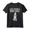Meno Persona Più Cani Bedlington Terrier Maglietta - Regalo Divertente per Amanti dei Cani - Less People More Dogs