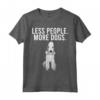 Meno Persona Più Cani Bedlington Terrier Maglietta - Regalo Divertente per Amanti dei Cani - Less People More Dogs
