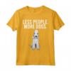Meno Persona Più Cani Bedlington Terrier Maglietta - Regalo Divertente per Amanti dei Cani - Less People More Dogs