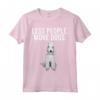 Meno Persona Più Cani Bedlington Terrier Maglietta - Regalo Divertente per Amanti dei Cani - Less People More Dogs