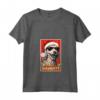 Funny Bedlington Terrier Affenpinscher Natale Cattivo Maglietta con Collo a V - Regalo Unico per Amanti Cani - Design Vintage