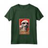 Funny Bedlington Terrier Affenpinscher Natale Cattivo Maglietta con Collo a V - Regalo Unico per Amanti Cani - Design Vintage