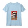 Funny Bedlington Terrier Affenpinscher Natale Cattivo Maglietta con Collo a V - Regalo Unico per Amanti Cani - Design Vintage