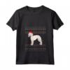 Donna Bedlington Terrier Natale Maglietta con Collo a V - Regalo Natalizio per Orgogliosa Mamma o Papà Bedlington Terrier