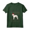 Donna Bedlington Terrier Natale Maglietta con Collo a V - Regalo Natalizio per Orgogliosa Mamma o Papà Bedlington Terrier