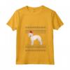 Donna Bedlington Terrier Natale Maglietta con Collo a V - Regalo Natalizio per Orgogliosa Mamma o Papà Bedlington Terrier