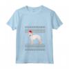 Donna Bedlington Terrier Natale Maglietta con Collo a V - Regalo Natalizio per Orgogliosa Mamma o Papà Bedlington Terrier