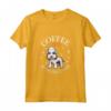 Caffè e Bedlington Terrier Maglietta - Ideale per gli Amanti dei Cani e del Caffè - Slogan per Allevatori e Possessori