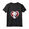 Donna Bedlington Terrier Cuore Carino Cucciolo - Maglietta con Collo a V per Amanti dei Cani - Ideale per San Valentino