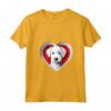 Donna Bedlington Terrier Cuore Carino Cucciolo - Maglietta con Collo a V per Amanti dei Cani - Ideale per San Valentino