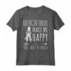 Bedlington Terrier Cani Mi Redono Felice Maglietta - Funny Design per Amanti Dei Cani - Ideale Regalo per Chi Ama i Bedlington Terrier