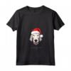Bedlington Terrier Dog divertente Woofy Christmas - Design Semplice Maglietta con Collo a V - Regalo di Natale per Amanti del Cane