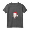 Bedlington Terrier Dog divertente Woofy Christmas - Design Semplice Maglietta con Collo a V - Regalo di Natale per Amanti del Cane