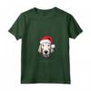 Bedlington Terrier Dog divertente Woofy Christmas - Design Semplice Maglietta con Collo a V - Regalo di Natale per Amanti del Cane