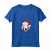 Bedlington Terrier Dog divertente Woofy Christmas - Design Semplice Maglietta con Collo a V - Regalo di Natale per Amanti del Cane