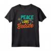 Belize Belize Maglietta - Design Peace Love - Ideale per Amanti del Belize in Vacanza - Accessori Belize Perfetti