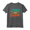 Belize Belize Maglietta - Design Peace Love - Ideale per Amanti del Belize in Vacanza - Accessori Belize Perfetti