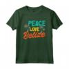 Belize Belize Maglietta - Design Peace Love - Ideale per Amanti del Belize in Vacanza - Accessori Belize Perfetti