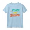 Belize Belize Maglietta - Design Peace Love - Ideale per Amanti del Belize in Vacanza - Accessori Belize Perfetti