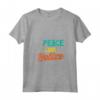 Donna Belize - Maglietta Collo a V con Design Peace Love - Ideale come Souvenir o Regalo per Amanti del Belize