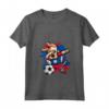 Donna Divertente Dabbing Cane Belize Calcio - Bandiera Sport Maglietta con Collo a V - Unique Belize Football Fan Apparel