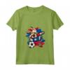 Donna Divertente Dabbing Cane Belize Calcio - Bandiera Sport Maglietta con Collo a V - Unique Belize Football Fan Apparel