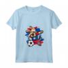 Donna Divertente Dabbing Cane Belize Calcio - Bandiera Sport Maglietta con Collo a V - Unique Belize Football Fan Apparel