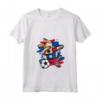 Donna Divertente Dabbing Cane Belize Calcio - Bandiera Sport Maglietta con Collo a V - Unique Belize Football Fan Apparel