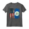 RADICI BELIZEANE | Mezza bandiera americana | USA BANDIERA Belize bambini Maglietta - Cuore Patriot Americano - Ideale per Compleanno, Festa della Mamma e Mese del Patrimonio Ispanico