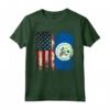RADICI BELIZEANE | Mezza bandiera americana | USA BANDIERA Belize bambini Maglietta - Cuore Patriot Americano - Ideale per Compleanno, Festa della Mamma e Mese del Patrimonio Ispanico