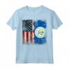 RADICI BELIZEANE | Mezza bandiera americana | USA BANDIERA Belize bambini Maglietta - Cuore Patriot Americano - Ideale per Compleanno, Festa della Mamma e Mese del Patrimonio Ispanico