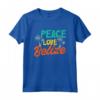 Belize Belize Maglietta - Peace Love Design - Ideale per Amanti del Belize in Vacanza